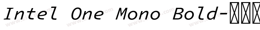 Intel One Mono Bold字体转换